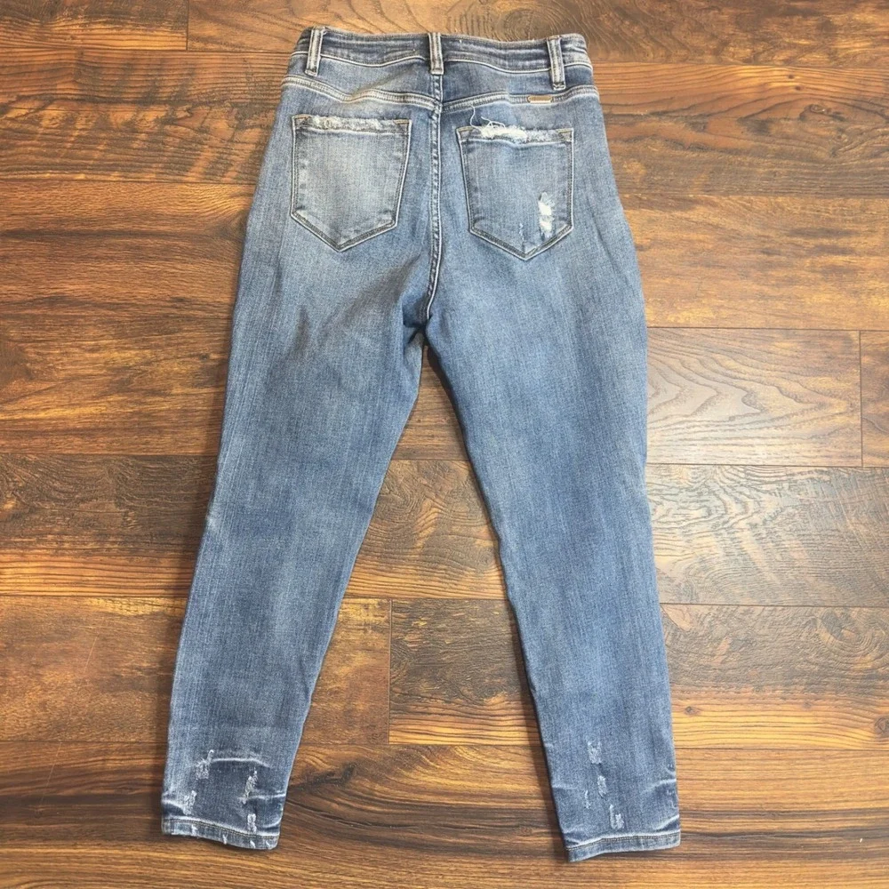 KanCan Signature Kurvy Ultra High Rise Ankle Skinny Jeans Distressed Size 27